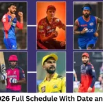 IPL 2026 Full Schedule With Date and Time, Today Match, PDF Download & All Matches List