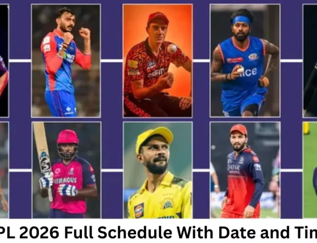 IPL 2026 Full Schedule With Date and Time, Today Match, PDF Download & All Matches List