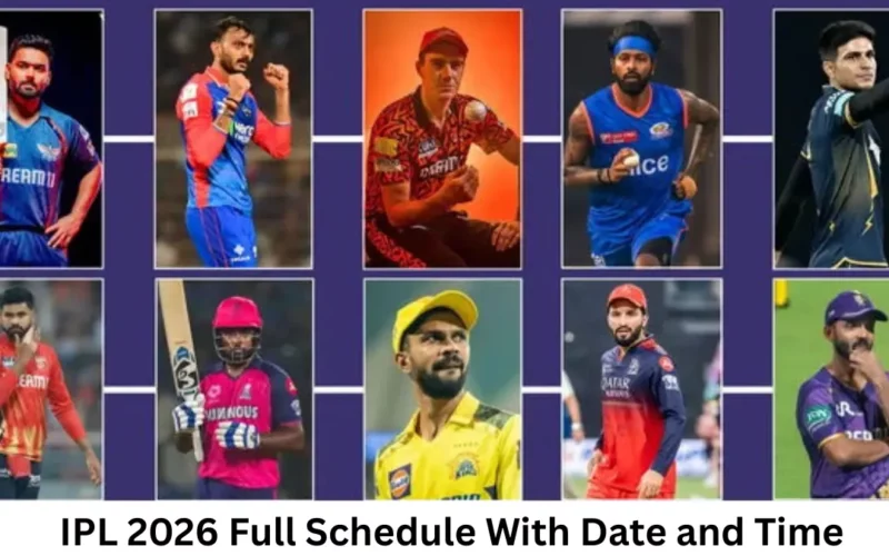IPL 2026 Full Schedule With Date and Time, Today Match, PDF Download & All Matches List